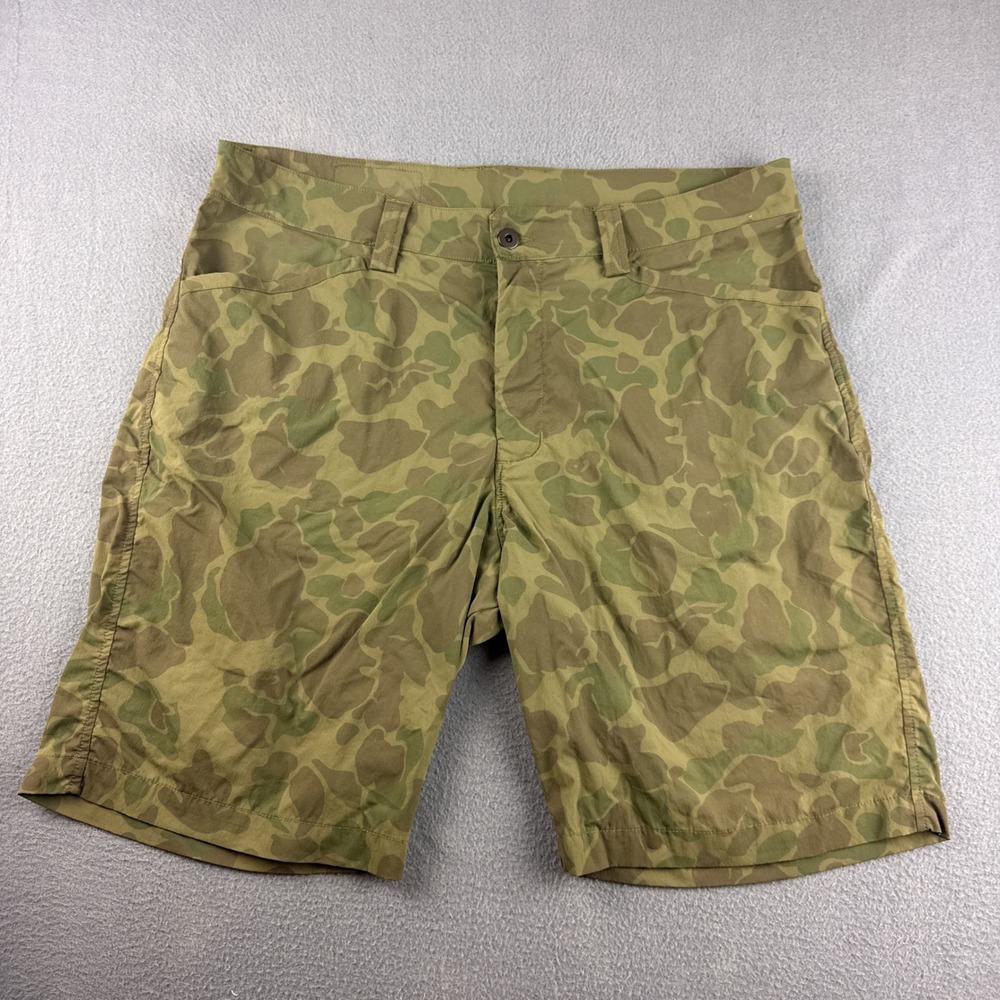 GORUCK Simple Shorts Men's 36 Green WWII Camo Tactical Outdoor Rucking Nylon NEW